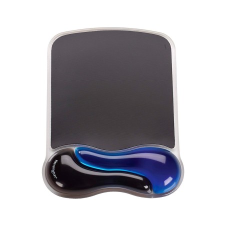 Alfombrilla para raton kensington duo gel con reposamuñecas color negro/azul 240x182x25 mm
