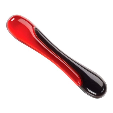 Reposamuñecas kensington duo gel teclado color negro/rojo 240x182x25 mm