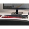Reposamuñecas kensington duo gel teclado color negro/rojo 240x182x25 mm