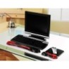 Reposamuñecas kensington duo gel teclado color negro/rojo 240x182x25 mm