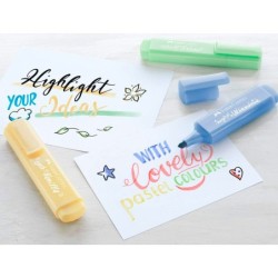 Rotulador faber fluorescente 1546 expositor de 60 unidades colores pastel surtidos