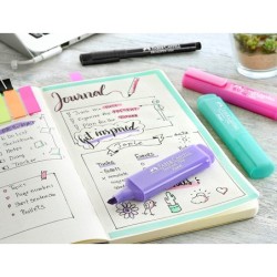 Rotulador faber fluorescente 1546 expositor de 60 unidades colores pastel surtidos