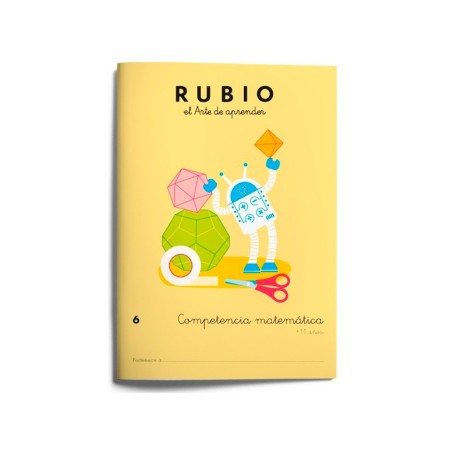 Cuaderno rubio competencia matematica 6
