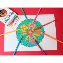 Lapices de colores giotto colors 3.0 mina 3 mm caja de 24 colores surtidos