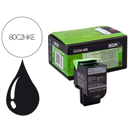 Toner laser lexmark 80c2hke negro 4000 paginas