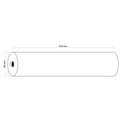 Rollo papel fax exacompta 210 mm x 30 mt