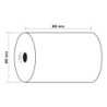 Rollo sumadora exacompta termico 80 mm x 60 mm 48 g/m2