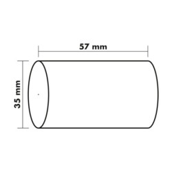 Rollo sumadora exacompta safe contact termico 57 mm x 35 mm 44 g/m2