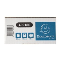 Rollo sumadora exacompta safe contact termico 80 mm x 80 mm 52 g/m2