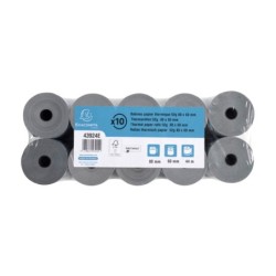 Rollo sumadora exacompta safe contact termico 80 mm x 60 mm 52 g/m2