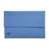 Subcarpeta cartulina exacompta clean safe pocket horizontal din a4 con 2 solapas azul 400 gr paquete