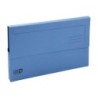 Subcarpeta cartulina exacompta clean safe pocket horizontal din a4 con 2 solapas azul 400 gr paquete