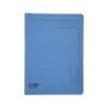 Carpeta dossier uñero exacompta clean safe cartulina 400 gr din a4 azul paquete de 5 unidades