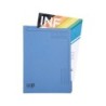 Carpeta dossier uñero exacompta clean safe cartulina 400 gr din a4 azul paquete de 5 unidades