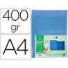 Subcarpeta cartulina exacompta clean safe din a4 con 2 solapas azul 400 gr paquete de 5 unidades