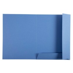 Subcarpeta cartulina exacompta clean safe din a4 con 2 solapas azul 400 gr paquete de 5 unidades