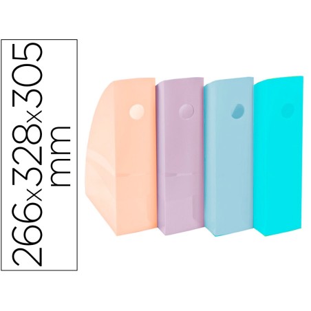 Revistero exacompta aquarel mag-cube set de 4 unidades colores pastel 266x328x305 mm