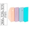Revistero exacompta aquarel mag-cube set de 4 unidades colores pastel 266x328x305 mm