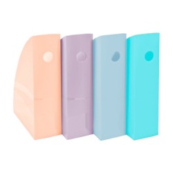 Revistero exacompta aquarel mag-cube set de 4 unidades colores pastel 266x328x305 mm