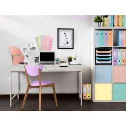 Fichero cajones sobremesa exacompta big-box aquarel negro 4 cajones colores pastel glossy