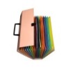 Maletin exacompta aquarel con fuelle carton forrado 18 departamentos colores surtidos