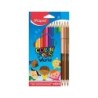 Lapices de colores maped color peps world caja de 12 colores surtidos  3 duo tonos de piel