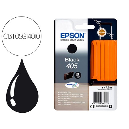 Ink-jet epson 405 wf-3820dwf / wf-4820dwf / wf-7830dtwf / wf-7840dtwf negro
