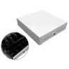 Cajon portamonedas 8 monederos 4 billeteros con llave manualblanco 410x415x110 mm