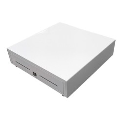 Cajon portamonedas 8 monederos 4 billeteros con llave manualblanco 410x415x110 mm