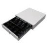 Cajon portamonedas 8 monederos 4 billeteros con llave manualblanco 410x415x110 mm