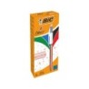 Boligrafo bic cuatro colores shine oro rosa punta de 1 mm