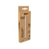 Boligrafo bic cristal renew cuerpo en aluminio mate tinta negro  2 recambios en caja de carton