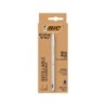 Boligrafo bic cristal renew cuerpo en aluminio mate tinta azul  2 recambios en caja de carton