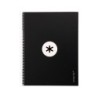 Cuaderno espiral a4 micro antartik tapa forrada80h 90 gr horizontal 1 banda 4 taladros color negro