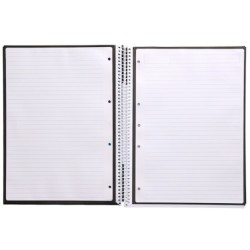 Cuaderno espiral a4 micro antartik tapa forrada80h 90 gr horizontal 1 banda 4 taladros color negro