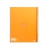 Cuaderno espiral a4 micro antartik tapa forrada80h 90 gr horizontal 1 banda 4 taladros color mostaza