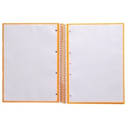 Cuaderno espiral a4 micro antartik tapa forrada80h 90 gr horizontal 1 banda 4 taladros color mostaza
