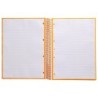Cuaderno espiral a4 micro antartik tapa forrada80h 90 gr horizontal 1 banda 4 taladros color mostaza