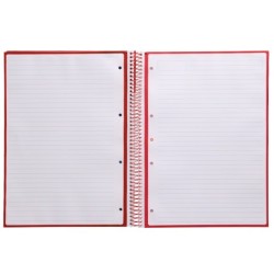 Cuaderno espiral a4 micro antartik tapa forrada80h 90 gr horizontal 1 banda 4 taladros color frambuesa