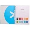 Cuaderno espiral a4 micro antartik tapa forrada80h 90 gr horizontal 1 banda 4 taladros color celeste