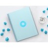 Cuaderno espiral a4 micro antartik tapa forrada80h 90 gr horizontal 1 banda 4 taladros color celeste
