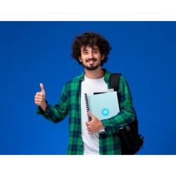 Cuaderno espiral a4 micro antartik tapa forrada80h 90 gr horizontal 1 banda 4 taladros color celeste