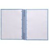 Cuaderno espiral a4 micro antartik tapa forrada80h 90 gr horizontal 1 banda 4 taladros color azul oscuro