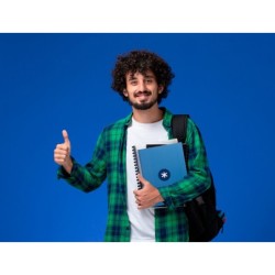 Cuaderno espiral a4 micro antartik tapa forrada80h 90 gr horizontal 1 banda 4 taladros color azul oscuro