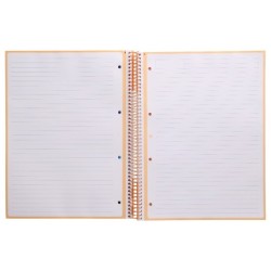 Cuaderno espiral a4 micro antartik tapa forrada80h 90 gr horizontal 1 banda 4 taladros color peach