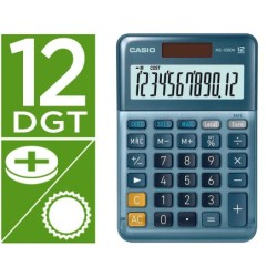 Calculadora casio ms-120em sobremesa 12 digitos tx /- color azul