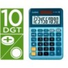 Calculadora casio ms-100em sobremesa 10 digitos tx /- tecla color azul