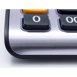 Calculadora casio ms-100em sobremesa 10 digitos tx /- tecla color azul
