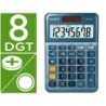Calculadora casio ms-80e sobremesa 8 digitos tx /- tecla doble cero color azul