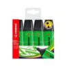 Rotulador stabilo boss fluorescente 70 verde estuche de 4 unidades